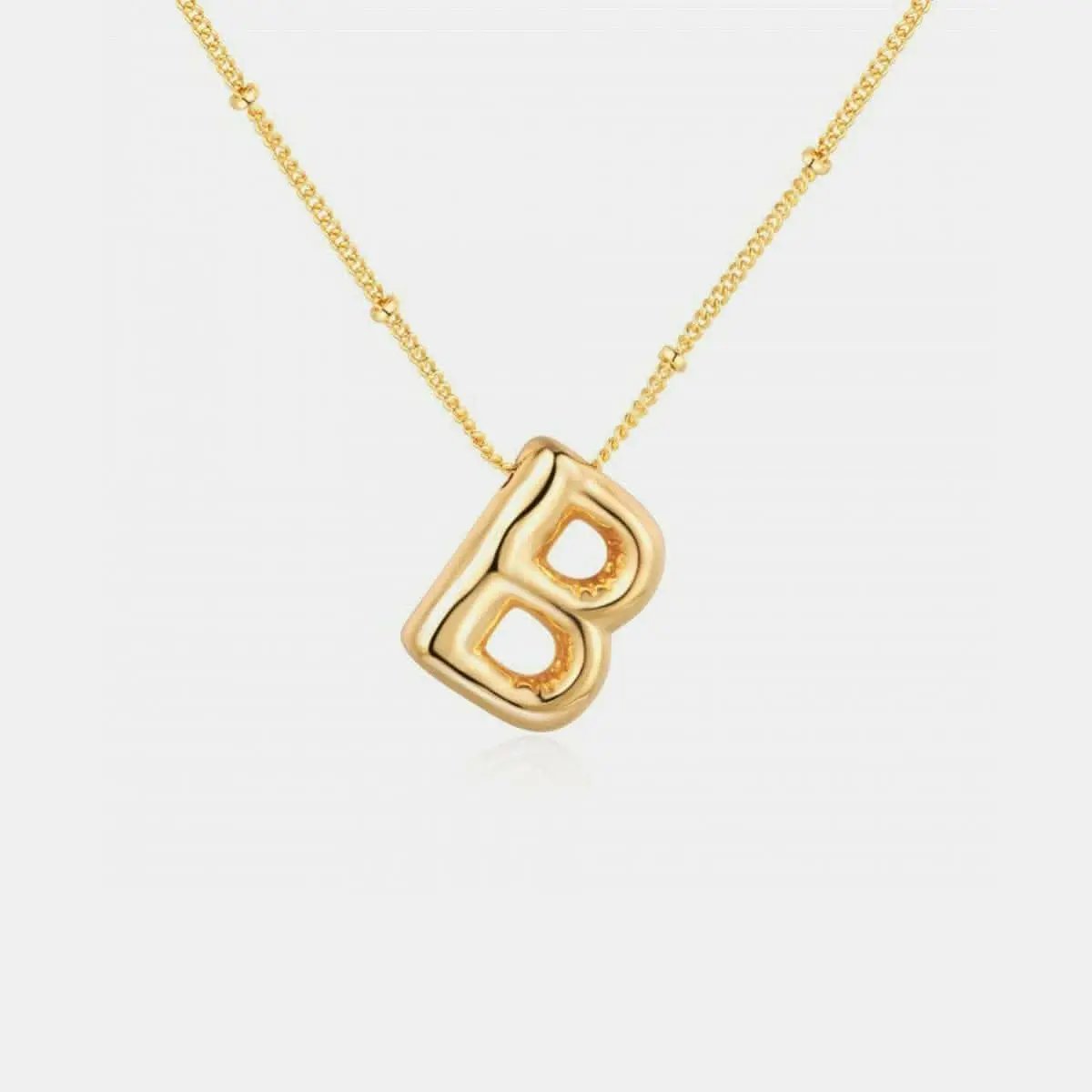Personalized gold initial necklace - Love Salve